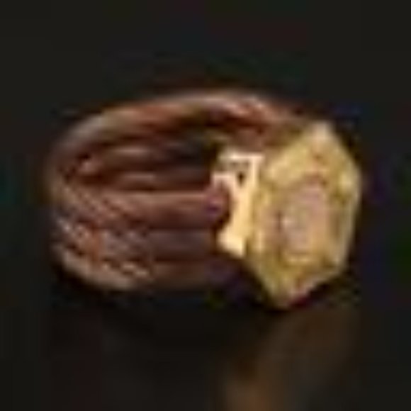 Charriol Geneve - Cable and diamond ring  SIZE 6 - Picture 3 of 7
